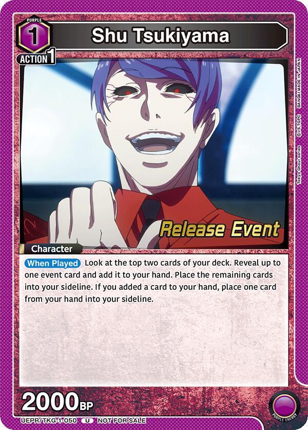 Shu Tsukiyama (050), UE18BT: Tokyo Ghoul Release Event Cards UEPR/TKG-1-050