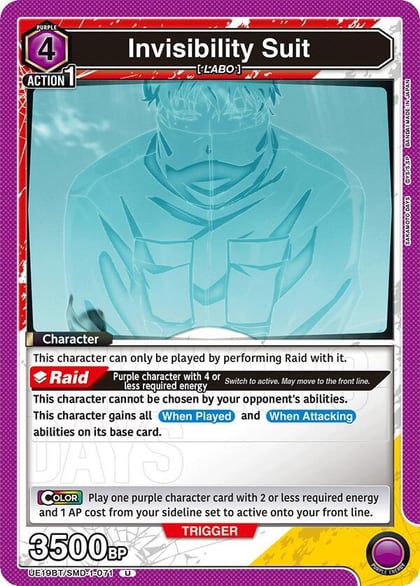 Invisibility Suit, UE19BT: SAKAMOTO DAYS UE19BT/SMD-1-071