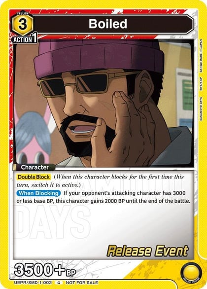 Boiled, UE19BT: SAKAMOTO DAYS Release Event Cards UE19BT/SMD-1-003