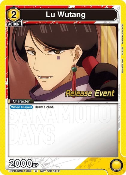 Lu Wutang (009), UE19BT: SAKAMOTO DAYS Release Event Cards UE19BT/SMD-1-009