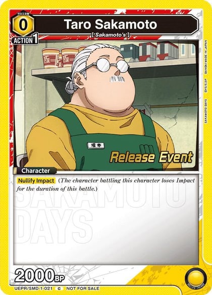 Taro Sakamoto (021), UE19BT: SAKAMOTO DAYS Release Event Cards UE19BT/SMD-1-021