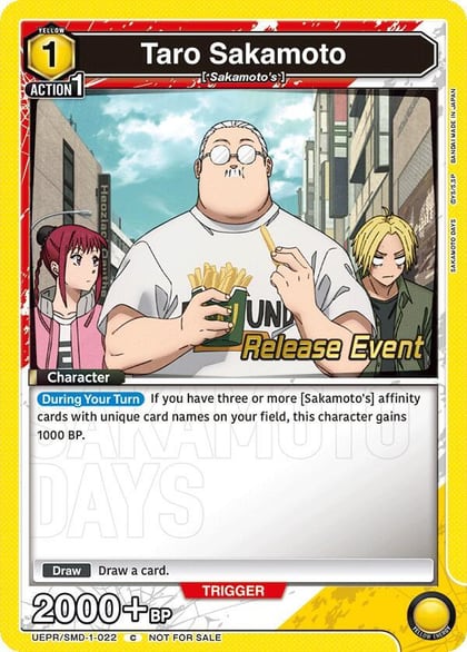 Taro Sakamoto (022), UE19BT: SAKAMOTO DAYS Release Event Cards UE19BT/SMD-1-022
