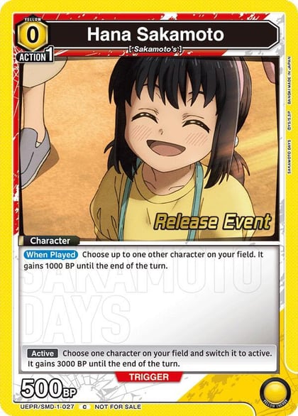 Hana Sakamoto, UE19BT: SAKAMOTO DAYS Release Event Cards UE19BT/SMD-1-027