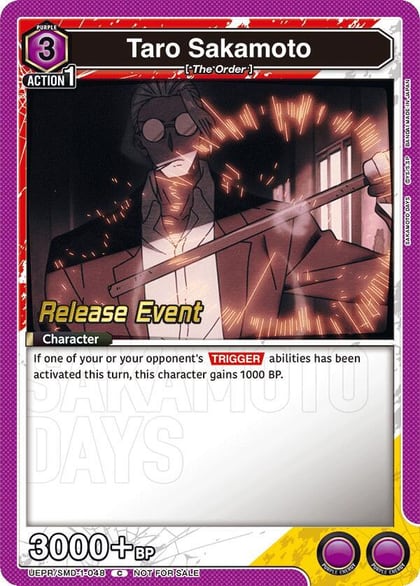Taro Sakamoto (048), UE19BT: SAKAMOTO DAYS Release Event Cards UE19BT/SMD-1-048