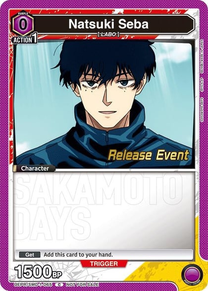 Natsuki Seba (065), UE19BT: SAKAMOTO DAYS Release Event Cards UE19BT/SMD-1-065