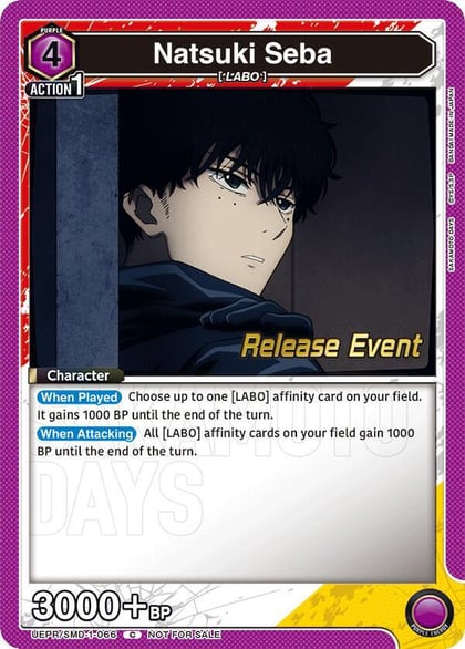 Natsuki Seba (066), UE19BT: SAKAMOTO DAYS Release Event Cards UE19BT/SMD-1-066