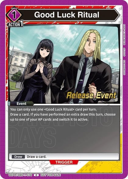 Good Luck Ritual, UE19BT: SAKAMOTO DAYS Release Event Cards UE19BT/SMD-1-076