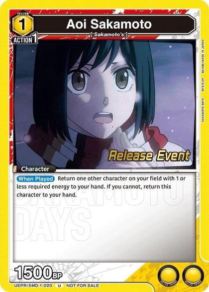 Aoi Sakamoto (020), UE19BT: SAKAMOTO DAYS Release Event Cards UE19BT/SMD-1-020