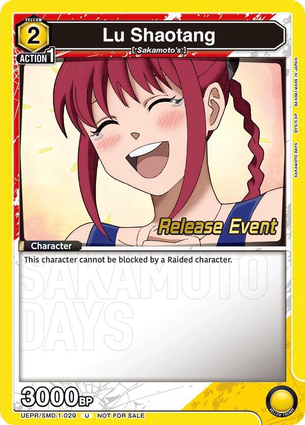 Lu Shaotang (029), UE19BT: SAKAMOTO DAYS Release Event Cards UE19BT/SMD-1-029