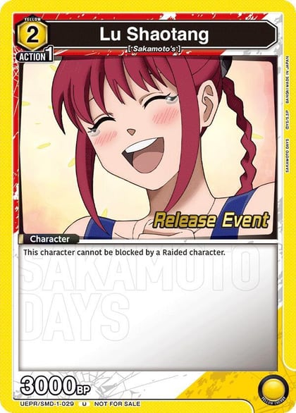 Lu Shaotang (029), UE19BT: SAKAMOTO DAYS Release Event Cards UE19BT/SMD-1-029