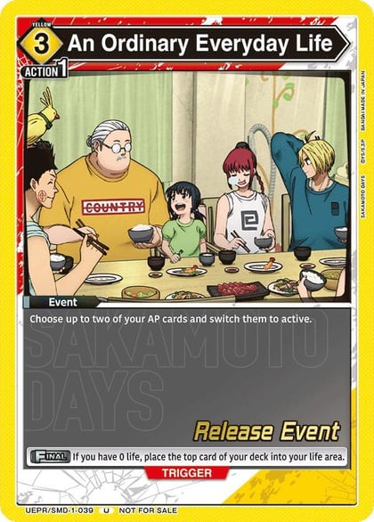 An Ordinary Everyday Life, UE19BT: SAKAMOTO DAYS Release Event Cards UE19BT/SMD-1-039