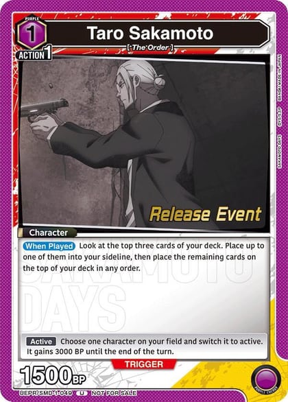 Taro Sakamoto (049), UE19BT: SAKAMOTO DAYS Release Event Cards UE19BT/SMD-1-049