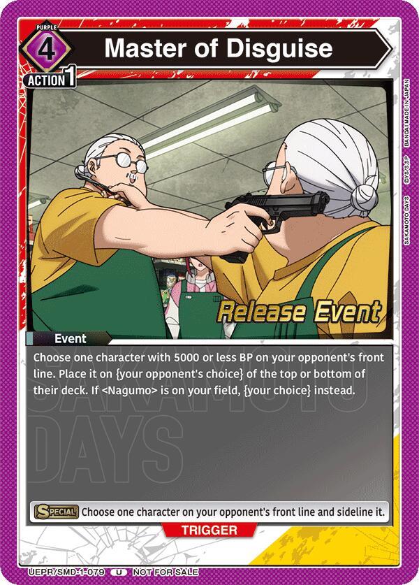Master of Disguise, UE19BT: SAKAMOTO DAYS Release Event Cards UE19BT/SMD-1-079