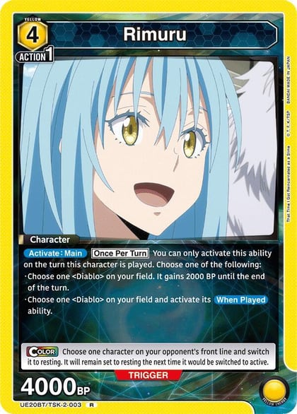 Rimuru (003), UE20BT: That Time I Got Reincarnated as a Slime UE20BT/TSK-2-003