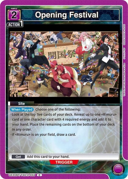 Opening Festival, UE20BT: That Time I Got Reincarnated as a Slime UE20BT/TSK-2-055