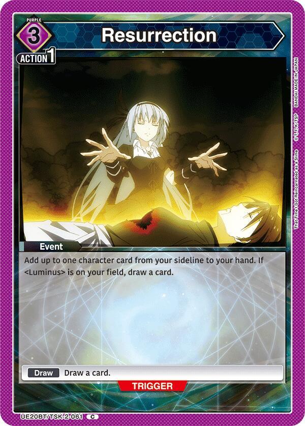 Resurrection, UE20BT: That Time I Got Reincarnated as a Slime UE20BT/TSK-2-061