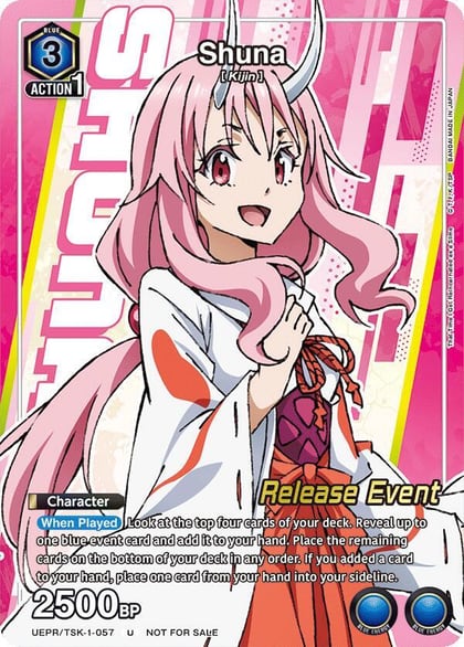 Shuna (Release Event Participant), UE20BT: That Time I Got Reincarnated as a Slime Release Event Cards UEPR/TSK-1-057