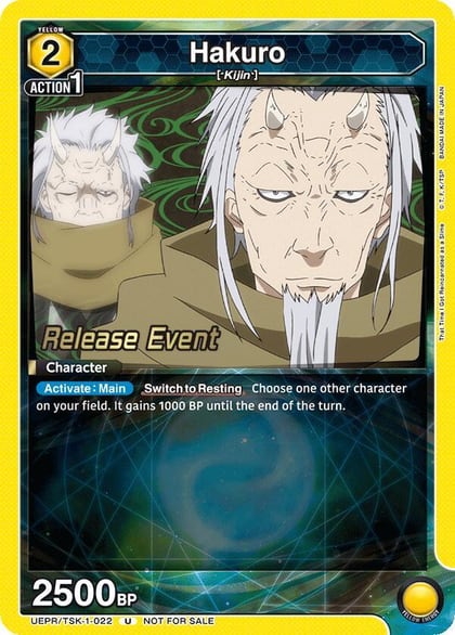 Hakuro, UE20BT: That Time I Got Reincarnated as a Slime Release Event Cards UEPR/TSK-1-022