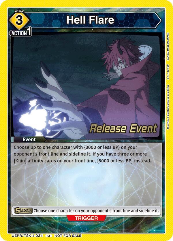 Hell Flare, UE20BT: That Time I Got Reincarnated as a Slime Release Event Cards UEPR/TSK-1-034