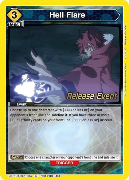 Hell Flare, UE20BT: That Time I Got Reincarnated as a Slime Release Event Cards UEPR/TSK-1-034