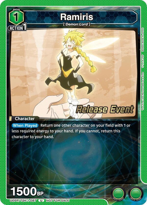 Ramiris, UE20BT: That Time I Got Reincarnated as a Slime Release Event Cards UEPR/TSK-1-087