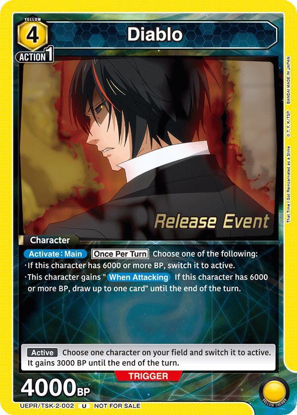 Diablo (002), UE20BT: That Time I Got Reincarnated as a Slime Release Event Cards UEPR/TSK-2-002