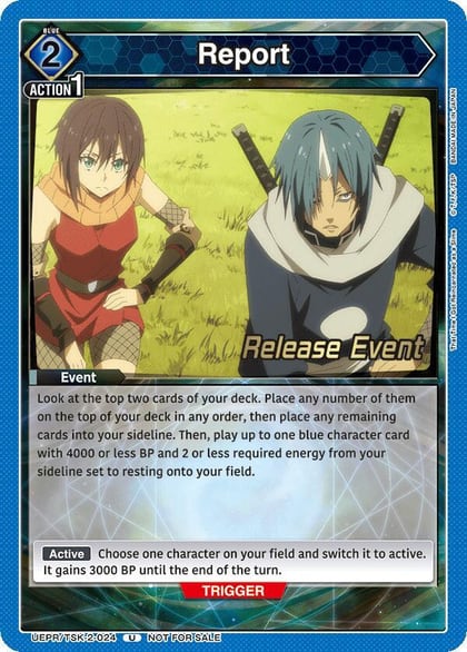Report, UE20BT: That Time I Got Reincarnated as a Slime Release Event Cards UEPR/TSK-2-024