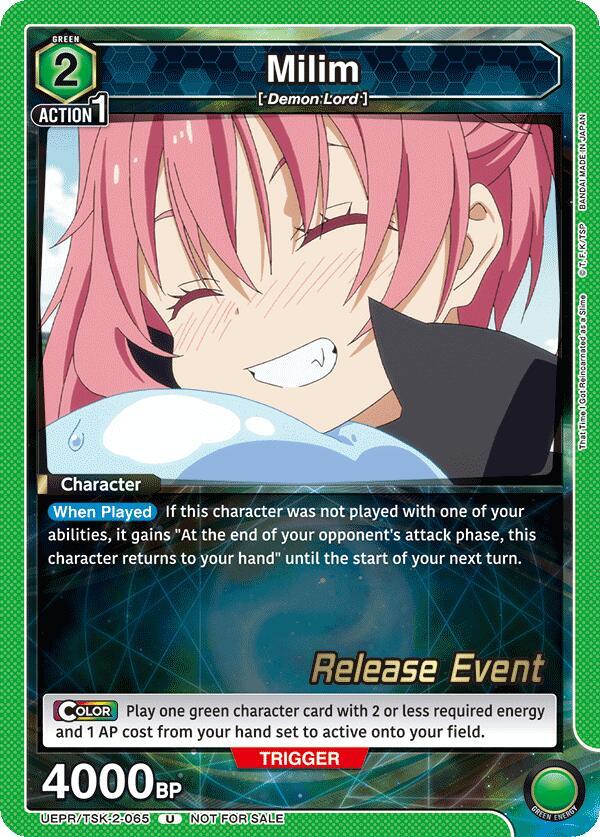 Milim (065), UE20BT: That Time I Got Reincarnated as a Slime Release Event Cards UEPR/TSK-2-065