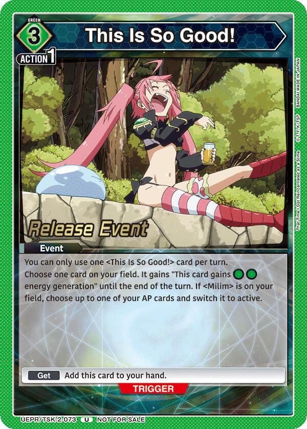 This Is So Good!, UE20BT: That Time I Got Reincarnated as a Slime Release Event Cards UEPR/TSK-2-073