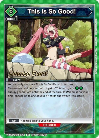 This Is So Good!, UE20BT: That Time I Got Reincarnated as a Slime Release Event Cards UEPR/TSK-2-073