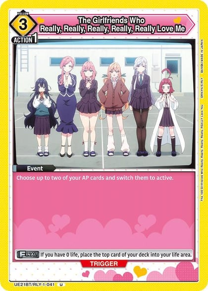 The Girlfriends Who Really, Really, Really, Really, Really Love Me (041), UE21BT: The 100 Girlfriends Who Really, Really, Really, Really, REALLY Love You UE21BT/RLY-1-041