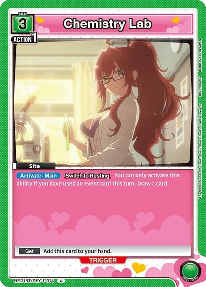 Chemistry Lab, UE21BT: The 100 Girlfriends Who Really, Really, Really, Really, REALLY Love You UE21BT/RLY-1-074