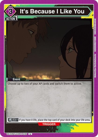 It's Because I Like You, UE22BT: CHAINSAW MAN UE22BT/CSM-1-036