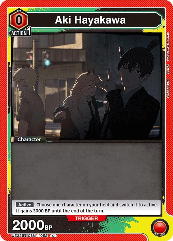 Aki Hayakawa (052) (Box Topper Foil), UE22BT: CHAINSAW MAN UE22BT/CSM-1-052