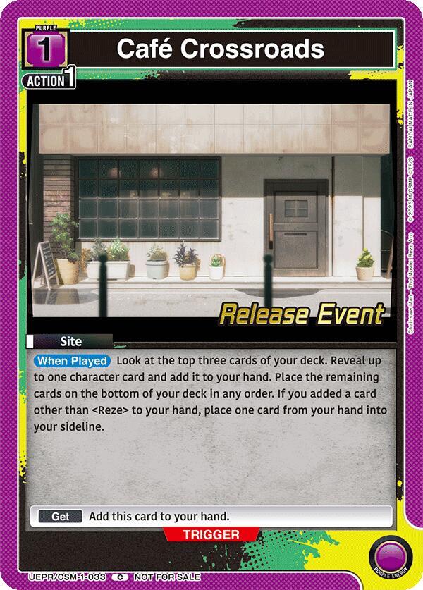 Cafe Crossroads, UE22BT: CHAINSAW MAN Release Event UE22BT/CSM-1-033