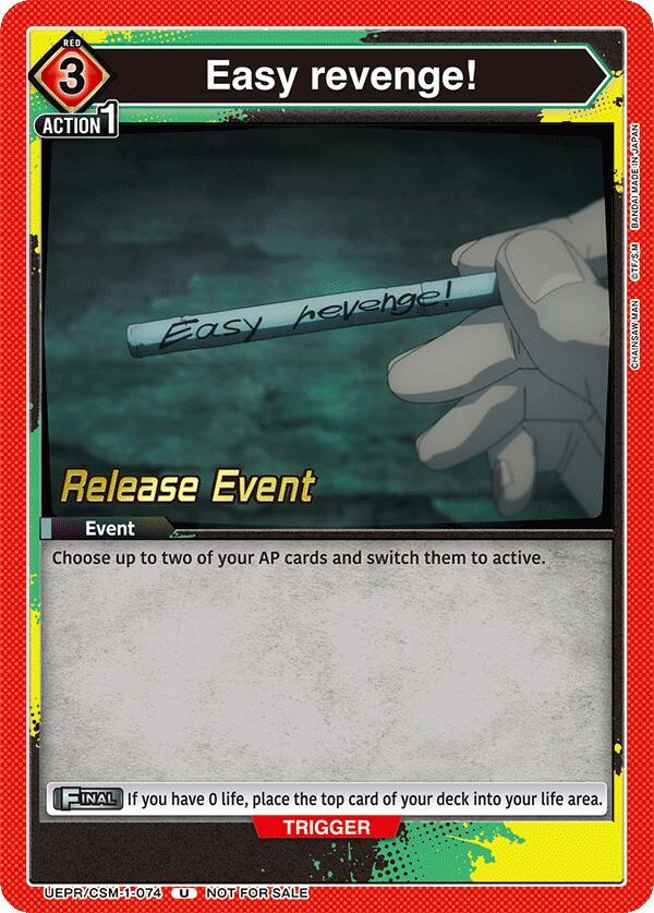 Easy Revenge!, UE22BT: CHAINSAW MAN Release Event UE22BT/CSM-1-074
