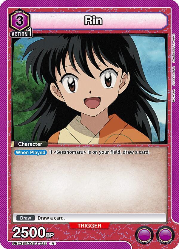 Rin (012), UE23BT: Inuyasha UE23BT/IYS-1-012