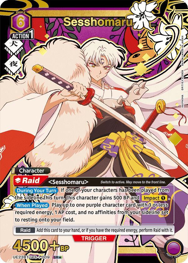 Sesshomaru (009) (SR*) (Box Topper Gold Foil), UE23BT: Inuyasha UE23BT/IYS-1-009