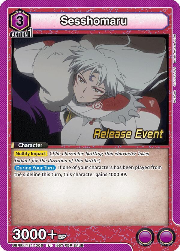 Sesshomaru (006), UE23BT: Inuyasha Release Event Cards UEPR/IYS-1-006