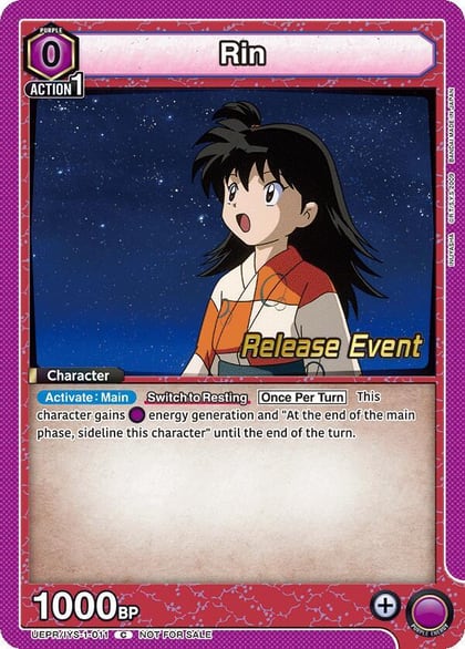 Rin, UE23BT: Inuyasha Release Event Cards UEPR/IYS-1-011