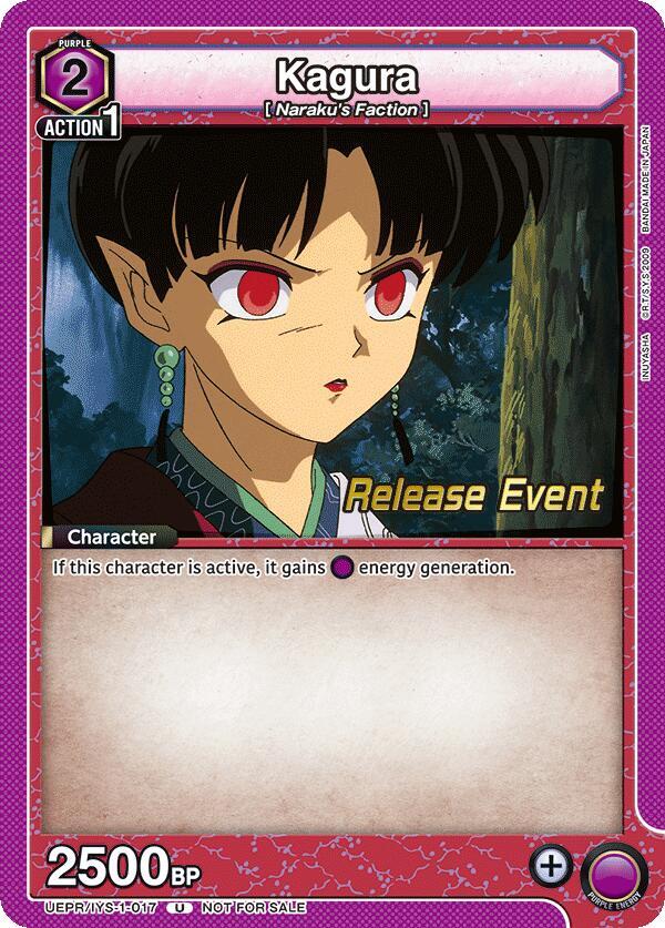 Kagura (017), UE23BT: Inuyasha Release Event Cards UEPR/IYS-1-017