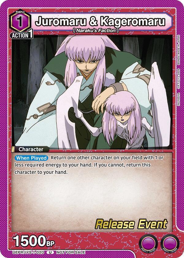 Juromaru & Kageromaru, UE23BT: Inuyasha Release Event Cards UEPR/IYS-1-020
