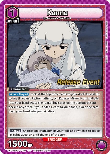Kanna, UE23BT: Inuyasha Release Event Cards UEPR/IYS-1-021