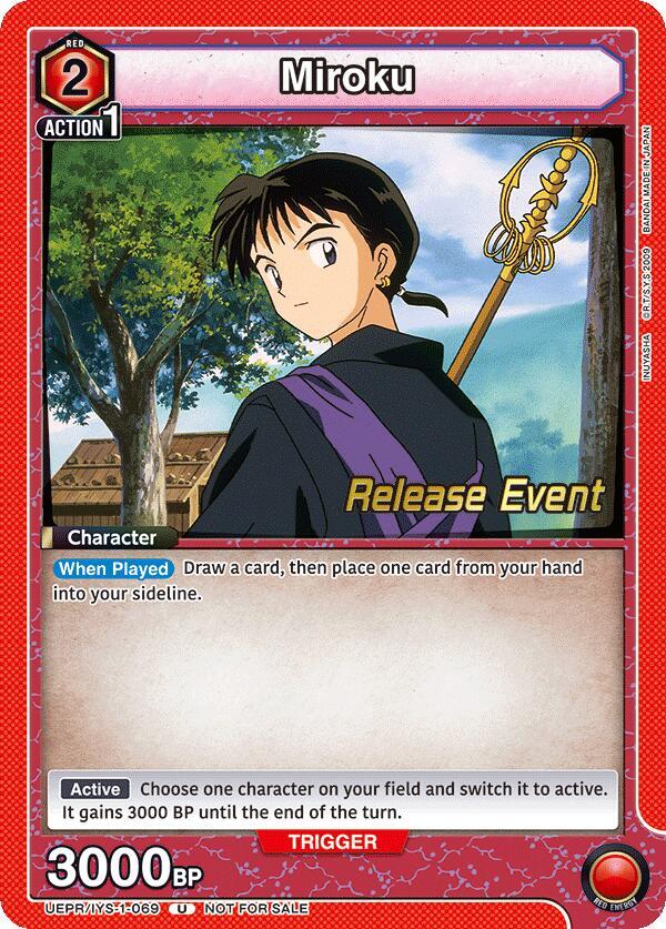 Miroku (069), UE23BT: Inuyasha Release Event Cards UEPR/IYS-1-069