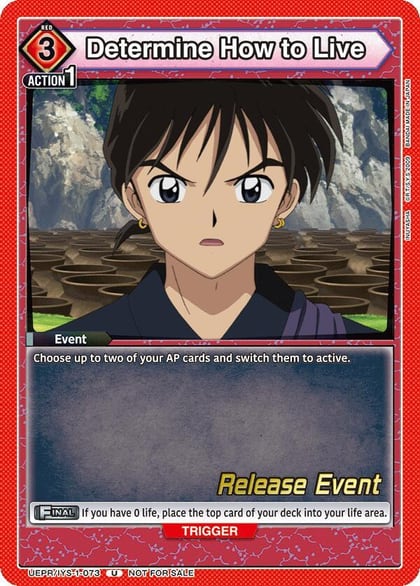 Determine How to Live, UE23BT: Inuyasha Release Event Cards UEPR/IYS-1-073