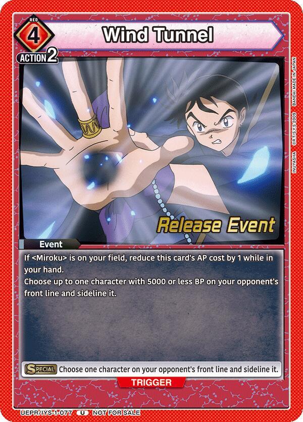 Wind Tunnel, UE23BT: Inuyasha Release Event Cards UEPR/IYS-1-077