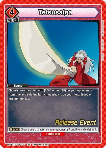 Tetsusaiga, UE23BT: Inuyasha Release Event Cards UEPR/IYS-1-079