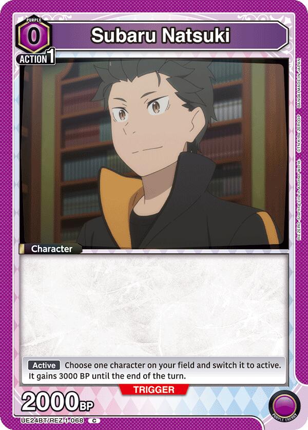 Subaru Natsuki (068), UE24BT: Re:ZERO -Starting Life in Another World- UE24BT/REZ-1-068