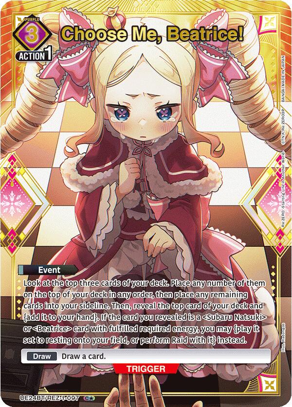 Choose Me, Beatrice! (C*), UE24BT: Re:ZERO -Starting Life in Another World- UE24BT/REZ-1-097