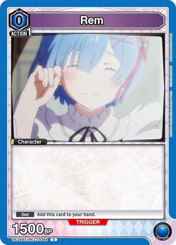 Rem (048) (Box Topper Foil), UE24BT: Re:ZERO -Starting Life in Another World- UE24BT/REZ-1-048